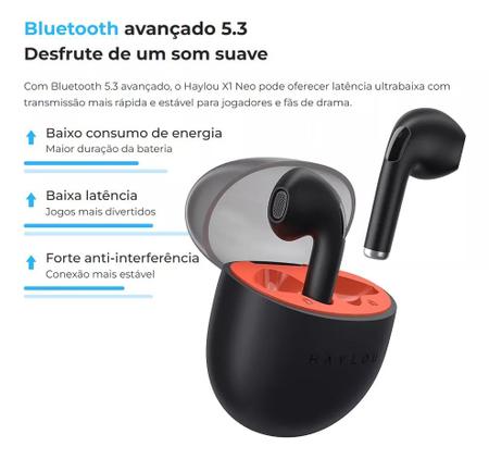 Fone De Ouvido In-ear Haylou X1 Neo Bluetooth 5.3 Branco Sem Fio - Fone de  Ouvido Bluetooth - Magazine Luiza