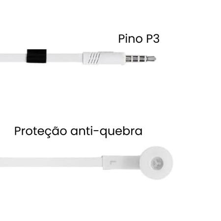 Imagem de Fone de Ouvido Inova com Fio e Microfone P2/P3 LE-0201 - Branco