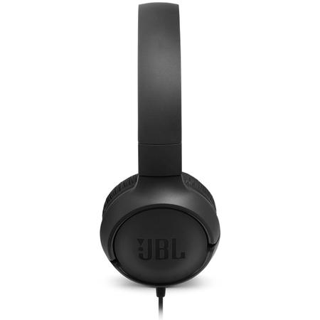 Imagem de Fone de Ouvido JBL Tune 500 Preto Pure Bass Com Microfone Controle para Música e Chamadas JBLT500BLK