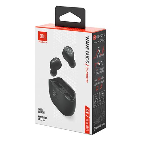 Imagem de Fone de Ouvido JBL Wave Buds Sem Fio Bluetooth Preto