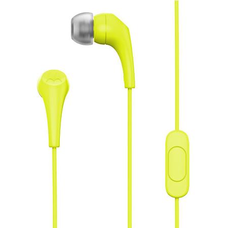 Imagem de Fone De Ouvido Motorola Earbuds 2 Com Microfone E Isolamento De Ruído Verde Limão