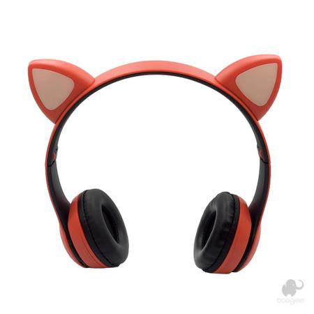 Fone de Ouvido com Redução de Ruído Orelha De Gato Rosa - Booglee -  Headphone Bluetooth - Magazine Luiza