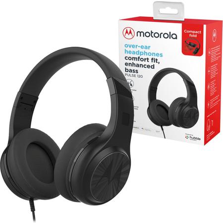 Fone de Ouvido Over ear Headset Motorola Pulse 120 com Microfone