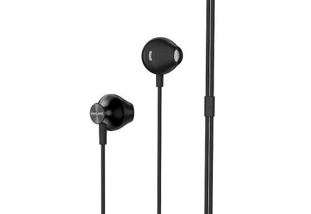 Imagem de Fone de Ouvido Philips TAUE100 Preto Bass Sound Earbud Grave Plug Universal P2 3,5mm TAUE100BK/00