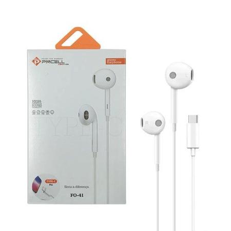 Fone de Ouvido PMCELL FO-41 Type-C Imagem de Fone de Ouvido PMCELL FO-41 Type-C
