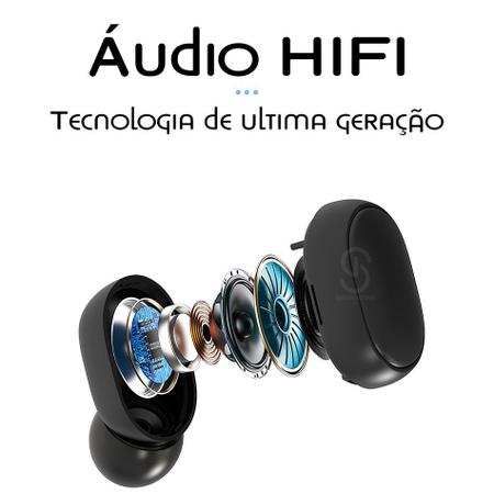 Imagem de Fone De Ouvido Sem Fio Bluetooth A6s Pro Preto In-ear