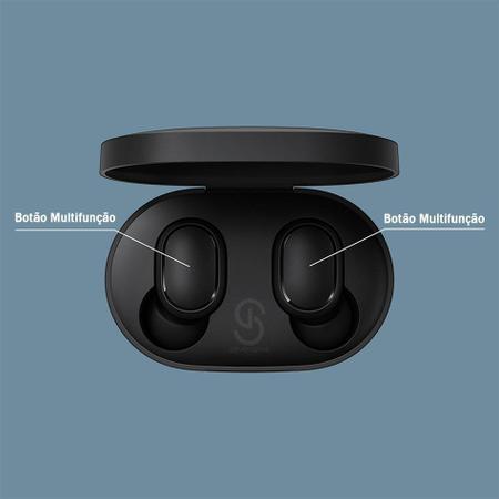 Imagem de Fone De Ouvido Sem Fio Bluetooth A6s Pro Preto Pequeno