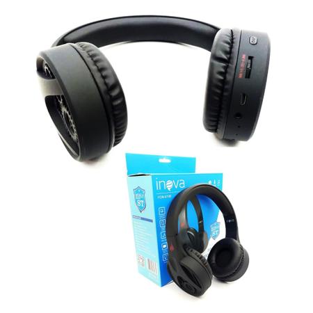 Fone Ouvido Bluetooth Sem Fio On-ear Inova 6708 Tws 5.0 Orig Cor Vermelho