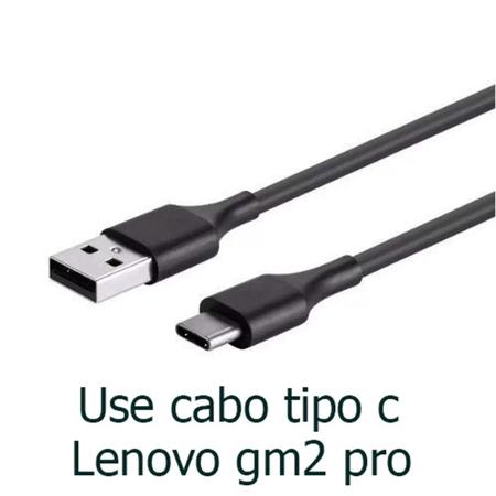 Imagem de Fone de Ouvido Sem Fio Bluetooth Lenovo GM2 Pro Preto