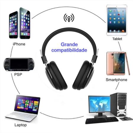 Fone de Ouido Headset Sem Fio Bluetooth Celular Pc Notebook Microfone  Musicas Gamer Jogos - Jodi - Headphone com Fio - Magazine Luiza