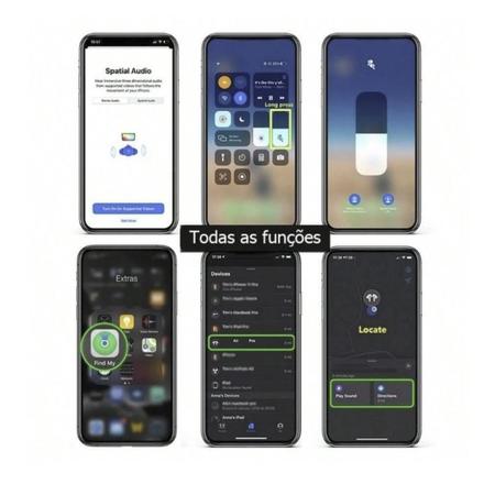 Imagem de Fone De Ouvido Tws Bluetooth  Pro 2 Geração 5 Premium com borrachinha Compatível Com Ios e Android sem fio