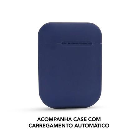 Imagem de Fone de Ouvido Wireless Bluetooth InPods 12 Azul Marinho - Booglee