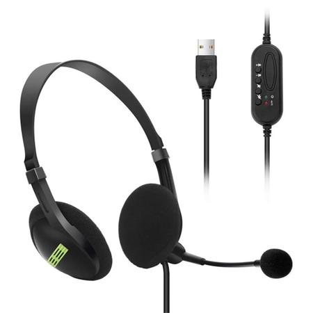 Imagem de Fone e Microfone Headset Conexão USB Headphone Fone de Ouvido