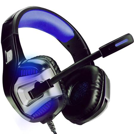 Imagem de Fone Gamer 7.1 Surround Microfone Articulado Cabo 210cm Infokit GH-X1800 Azul