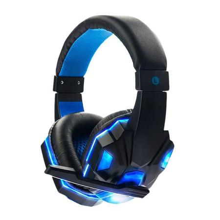 Imagem de Fone Gamer Sy830Mv Headset Com Microfone, Bass Hd E Led Azul