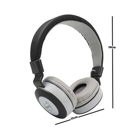 Imagem de Fone Headset Moove Cinza e Preto Com Entrada P2 Dazz