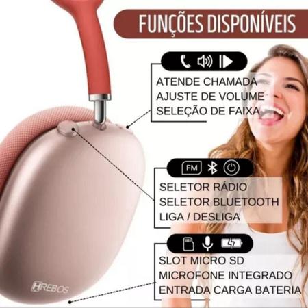 Imagem de Fone Max P9 Sem Fio Com Microfone