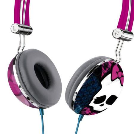 Fone Ouvido Headphone Monster High Pink Multilaser Ph099