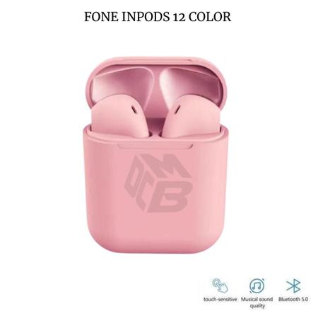 Fone Sem Fio InPods 12 Colors Bluetooth V5.0 Android iOS TWS