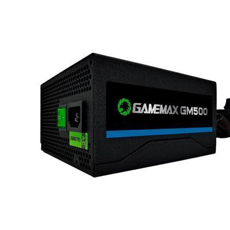 Fonte ATX 500W Gamer GM500 Real 80 Plus Bronze Com Cabo Gamemax OEM