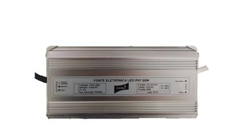 Imagem de Fonte Blindada Ip67 Para Led 60W Bivolt Saida 12V Dc 5.0A