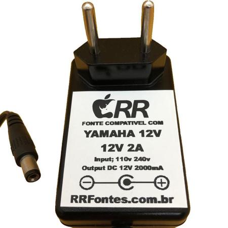 Imagem de Fonte carregador 12V para teclado Yamaha PA-5D modelo PSR-230