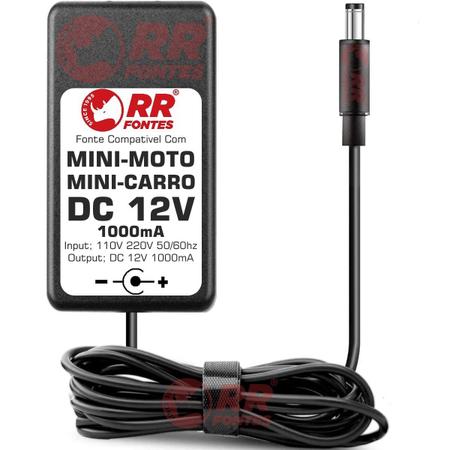 Imagem de Fonte Carregador DC 12V 1A Para BabyCars Mini Carro Mini Moto IMPORTWAY