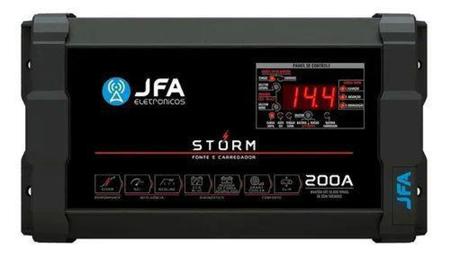 Imagem de Fonte Carregador JFA 200A Slim Bivolt C/ Voltimetro Storm