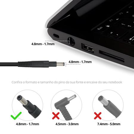 Imagem de Fonte Carregador para Notebook HP Pavilion Sleekbook 15-b038