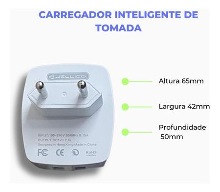 Imagem de Fonte Carregador Rápido De Celular 2 Entradas Usb Bivolt