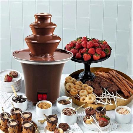 Imagem de Fonte Cascata Chocolate Fondue Maquina Elétrica Festas e Eventos