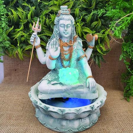 Imagem de Fonte De Água Shiva Flor De Lótus Led 28cm 01062