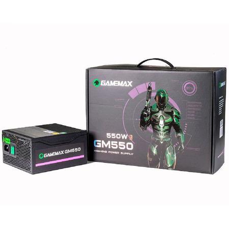 Fonte de Alimentação Gamemax GM550 550W 80 Plus Bronze c/ Preta