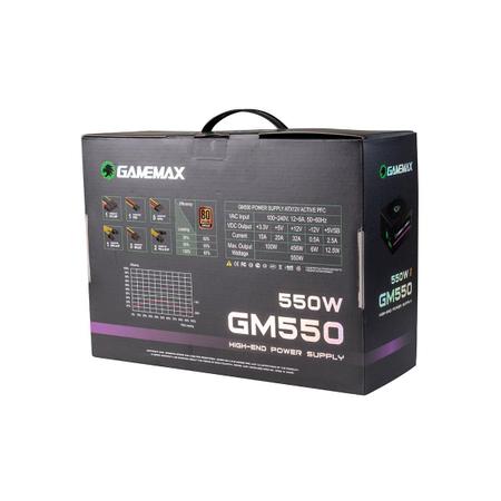 Comprar Fonte Gamemax - 550W - 80 Plus Bronze - GM550 - Melhor Loja de  Informática Online do Brasil