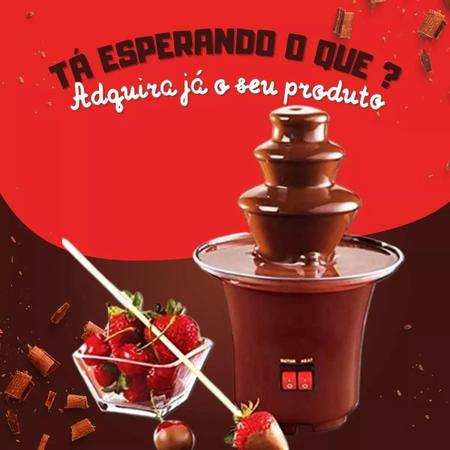 Imagem de Fonte Torre Cascata Mini Fondue Chocolate 3 Camadas 110v Confira