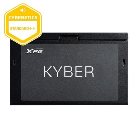 Imagem de Fonte XPG Kyber, 750W, ATX 3.0, 80 Plus Gold, PCIe 5.0, Bivolt, Preto - KYBER750G-BKCBR