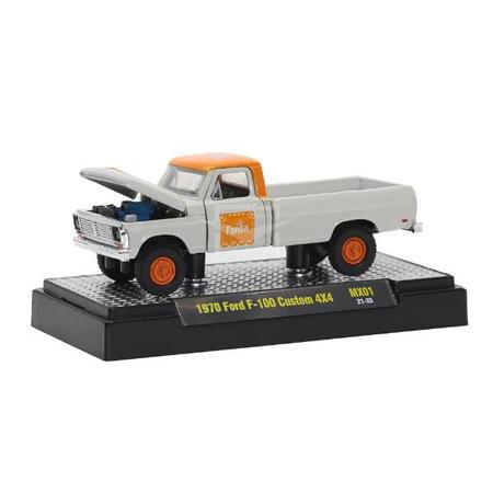 Ford F-100 Custom 4x4 1970 - Fanta - M2 Machines 1/64 - Carrinhos