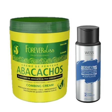 Imagem de Forever Liss Creme Abacachos 950g + Wess Nano Passo 2 - 250ml