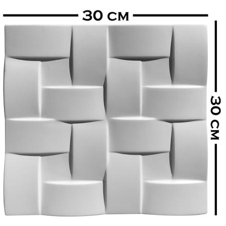 Imagem de Forma 3D Placa Gesso e Cimento - Trançado