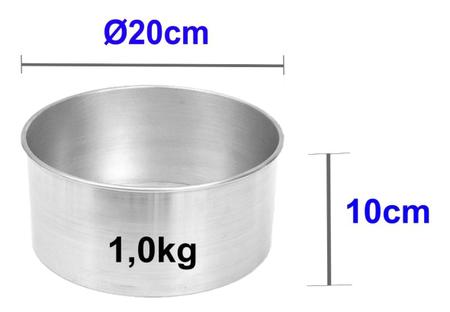 Imagem de Forma Assadeira Bolo Redonda Alta 20 X 10cm De Altura