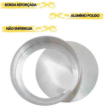 Imagem de Forma Assadeira Com Fundo Removivel Em Aluminio 25 Cm