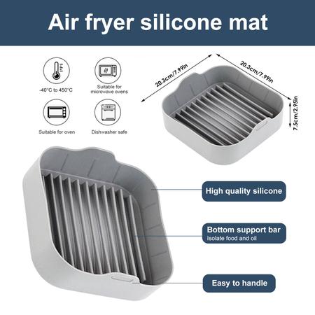 Imagem de Forma Cozimento Fritadeira Silicone Air Fryer Microondas Q