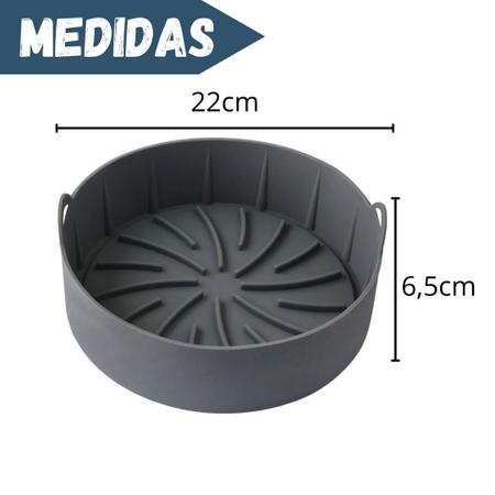 Imagem de Forma cozimento para fritadeira elétrica air fryer  de silicone