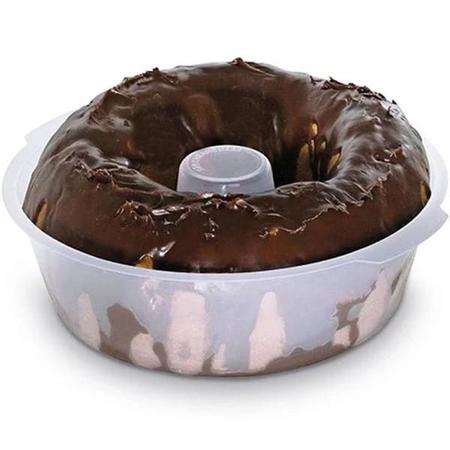 Forma De Bolo E Pudim Com Tampa 1,6l Para Micro-ondas Utility Imagem de Forma De Bolo E Pudim Com Tampa 1,6l Para Micro-ondas Utility