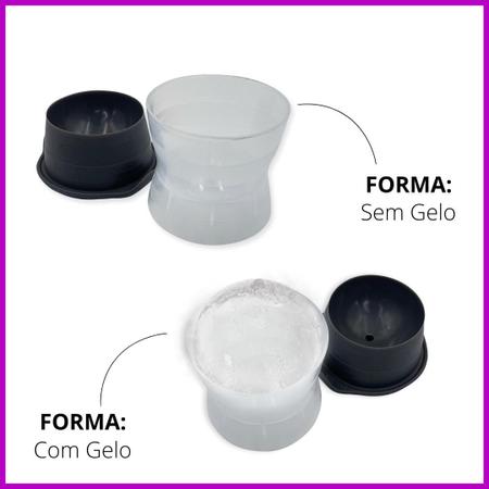 Imagem de Forma De Gelo Esfera Grande Silicone Bola Redonda Bar Whisky