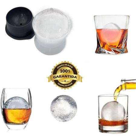 Forma De Gelo Esfera Silicone Grande Bola Redonda Bar Whisky - Wincy Imagem de Forma De Gelo Esfera Silicone Grande Bola Redonda Bar Whisky