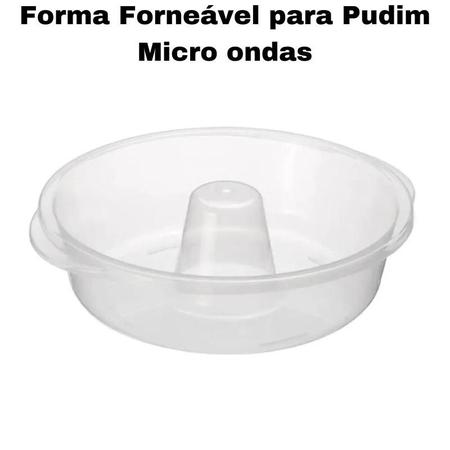 Imagem de Forma de Pudim Qualidade Forneável para Micro ondas  23cm. Caixa com 1.