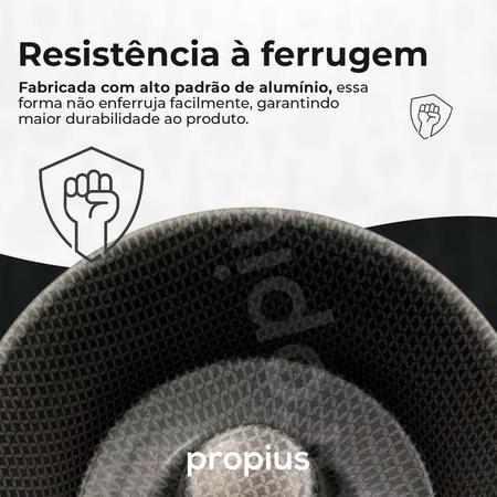 Imagem de Forma de Pudim Redonda 18cm Antiaderente Durável Resistente Sobremesas Versátil Clássica Padaria Forminha