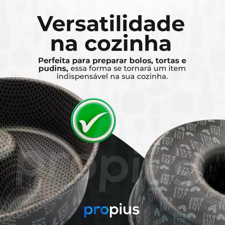 Imagem de Forma de Pudim Redonda 18cm Antiaderente Durável Resistente Sobremesas Versátil Clássica Padaria Forminha