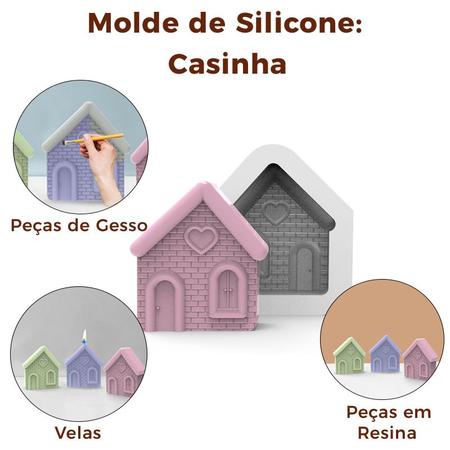 Imagem de Forma De Silicone Casinha